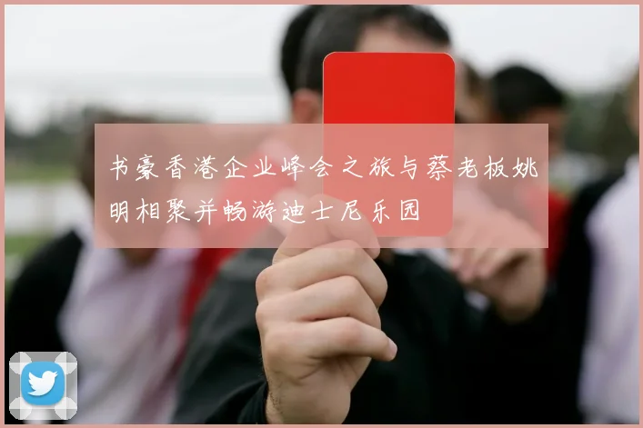 书豪香港企业峰会之旅与蔡老板姚明相聚并畅游迪士尼乐园